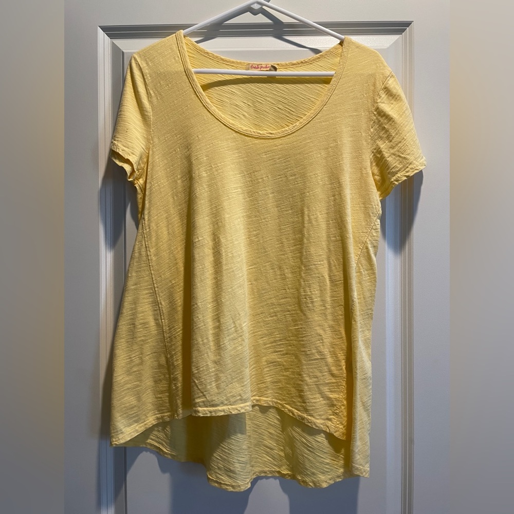 Fresh Produce Luna Tee in Yellow (New Without Tags) Size: Medium